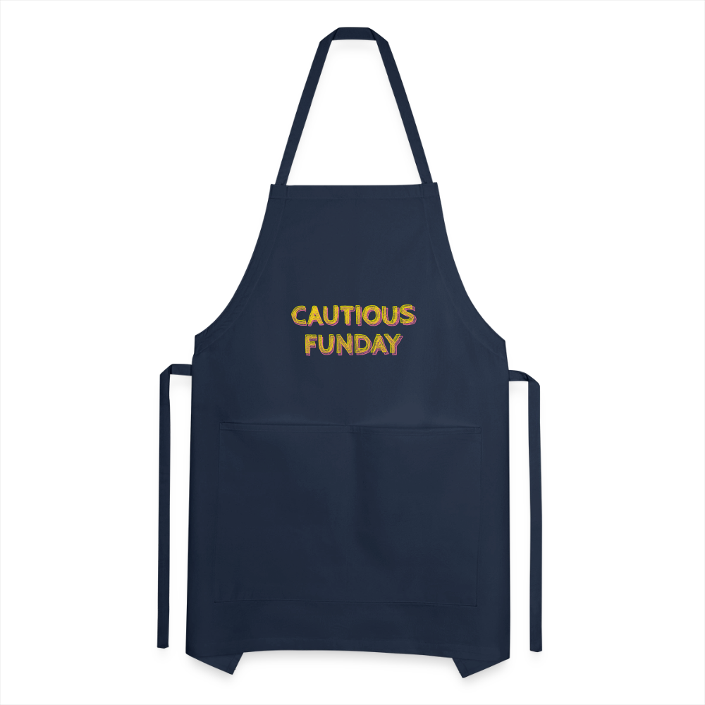 Cautious Funday Apron - navy