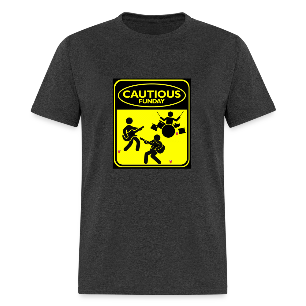 Cautious Funday Graphic Tee Unisex - heather black