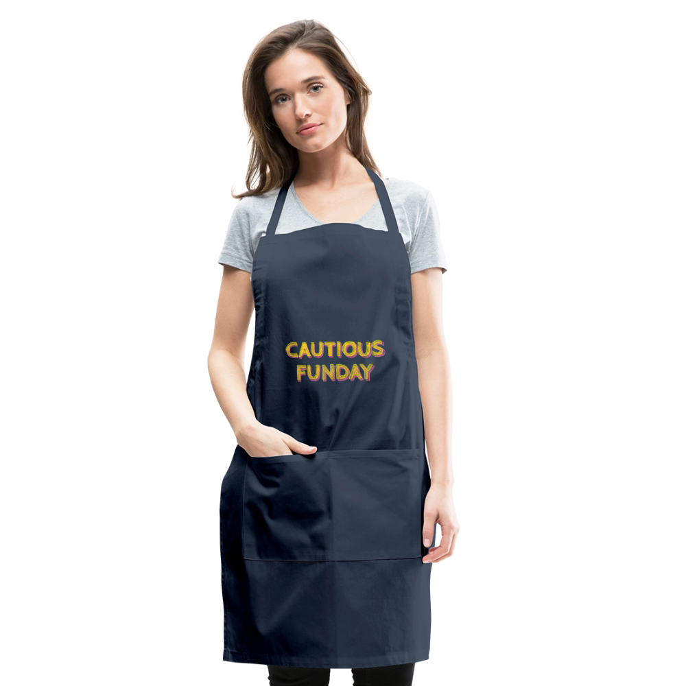 Cautious Funday Apron - navy
