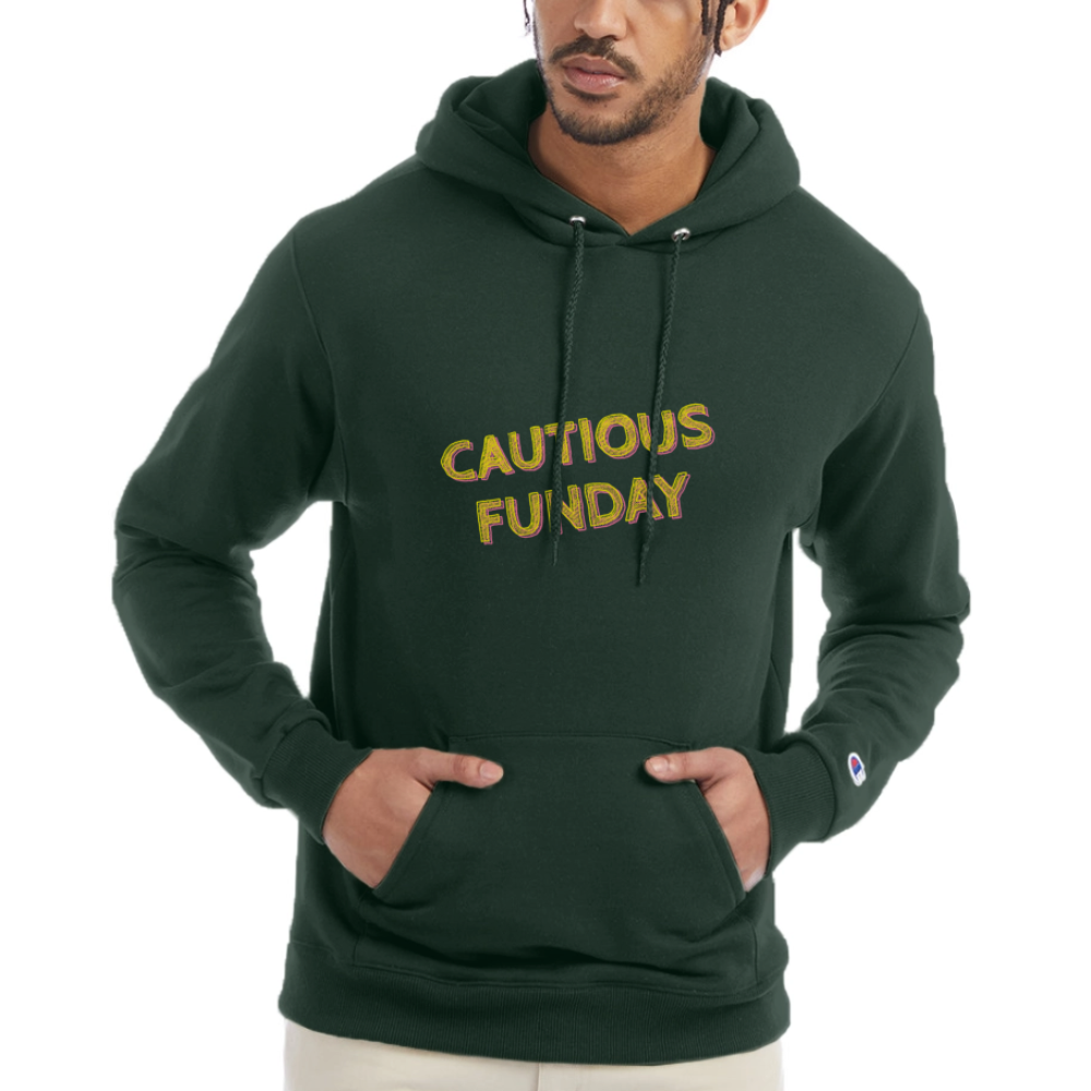 Cautious Funday Hoodie - Dark Green