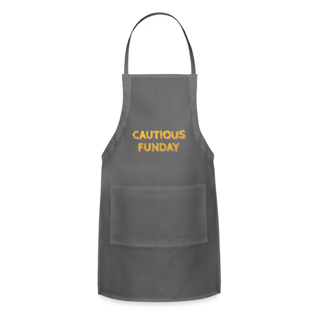 Cautious Funday Apron - charcoal