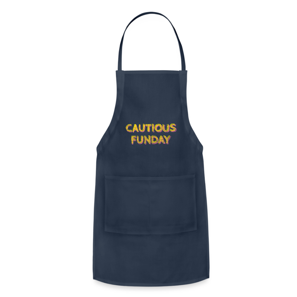 Cautious Funday Apron - navy