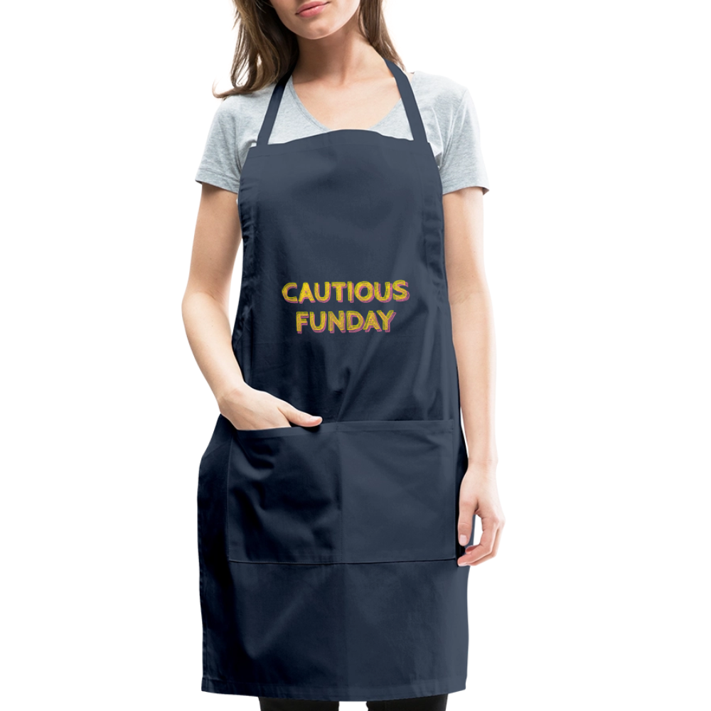 Cautious Funday Apron - navy