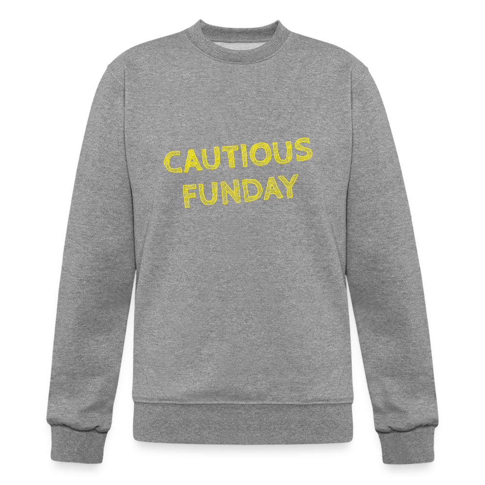 Cautious Funday Crew Sweatshirt - heather gray
