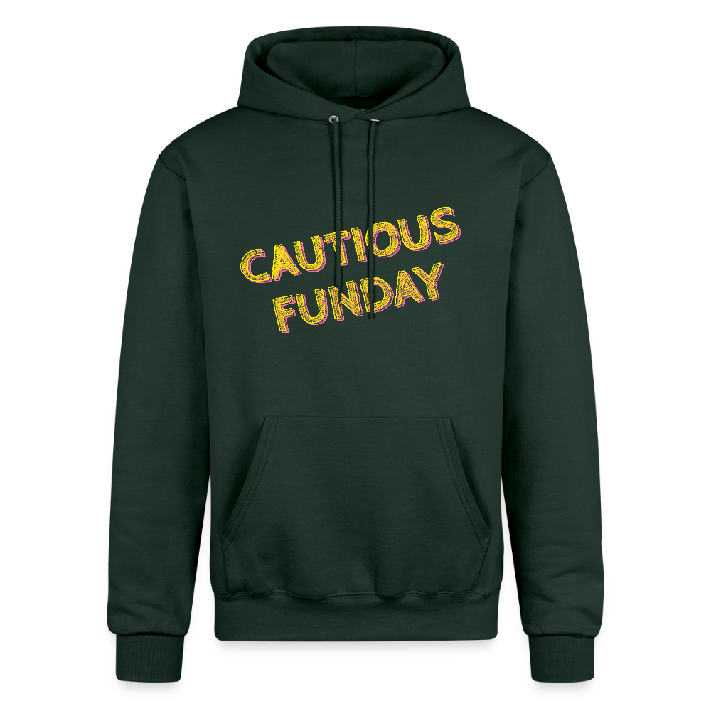 Cautious Funday Hoodie - Dark Green