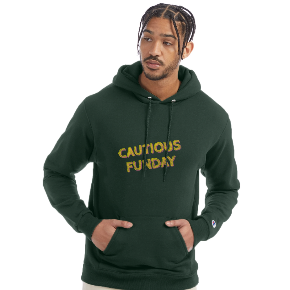 Cautious Funday Hoodie - Dark Green