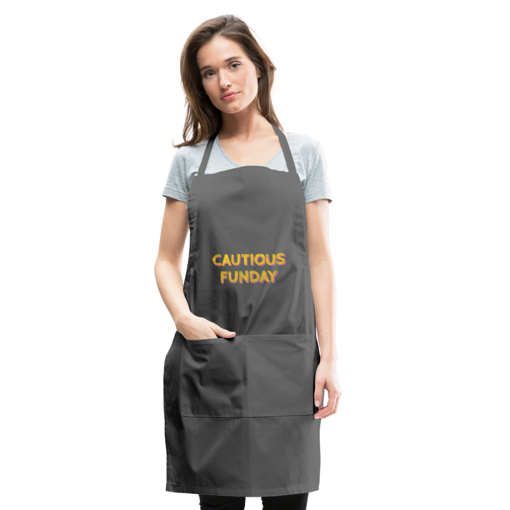 Cautious Funday Apron - charcoal