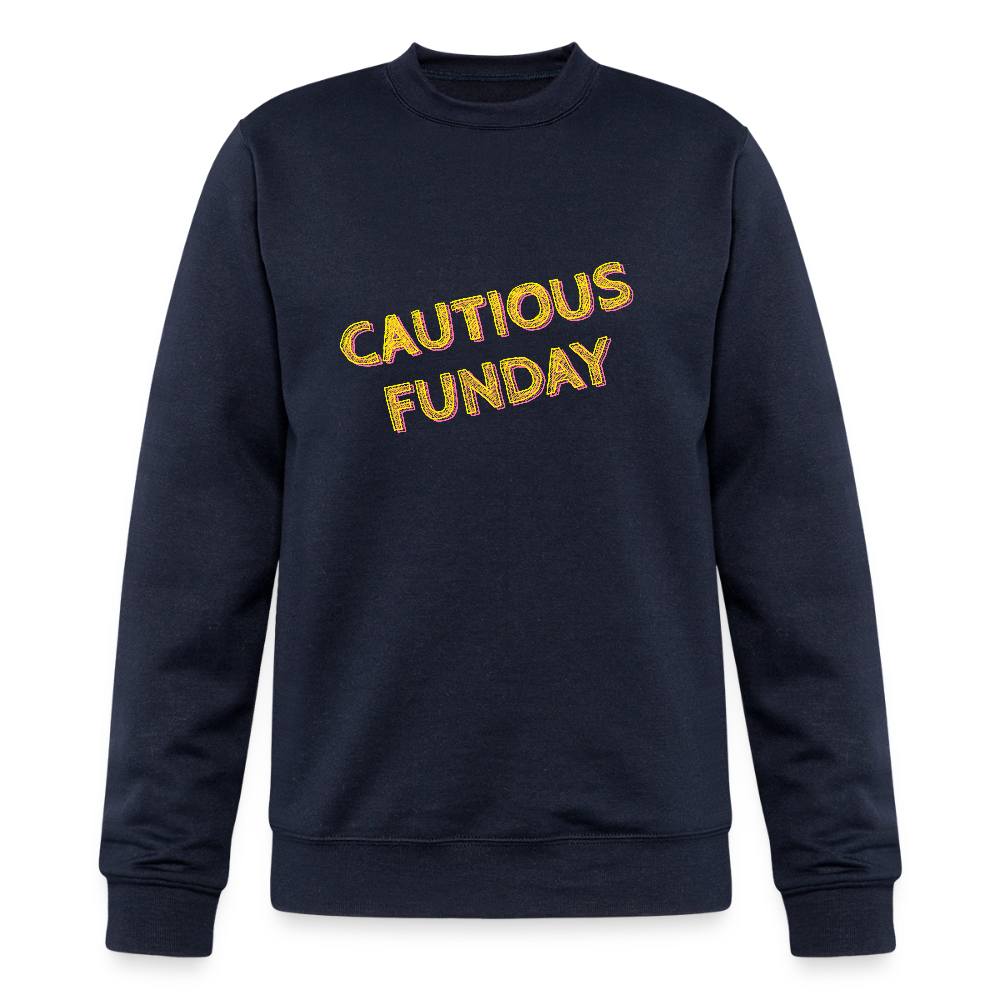 Cautious Funday Crew Sweatshirt - navy