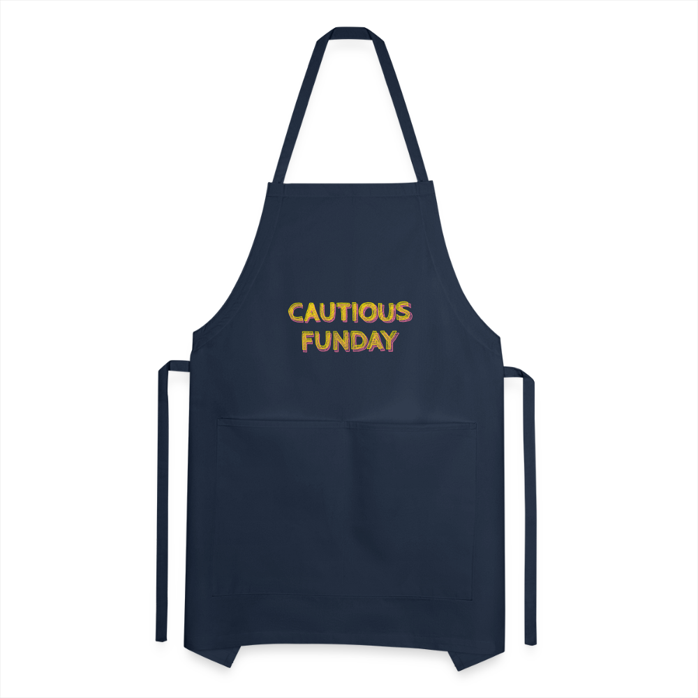 Cautious Funday Apron - navy
