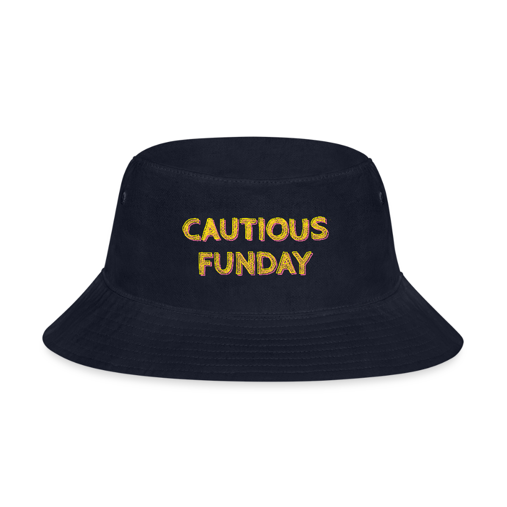 Cautious Funday Bucket Hat - navy