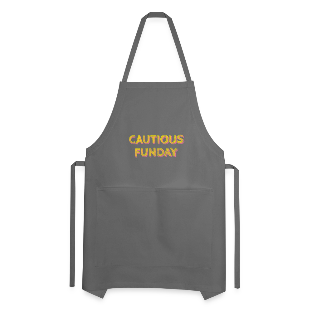 Cautious Funday Apron - charcoal
