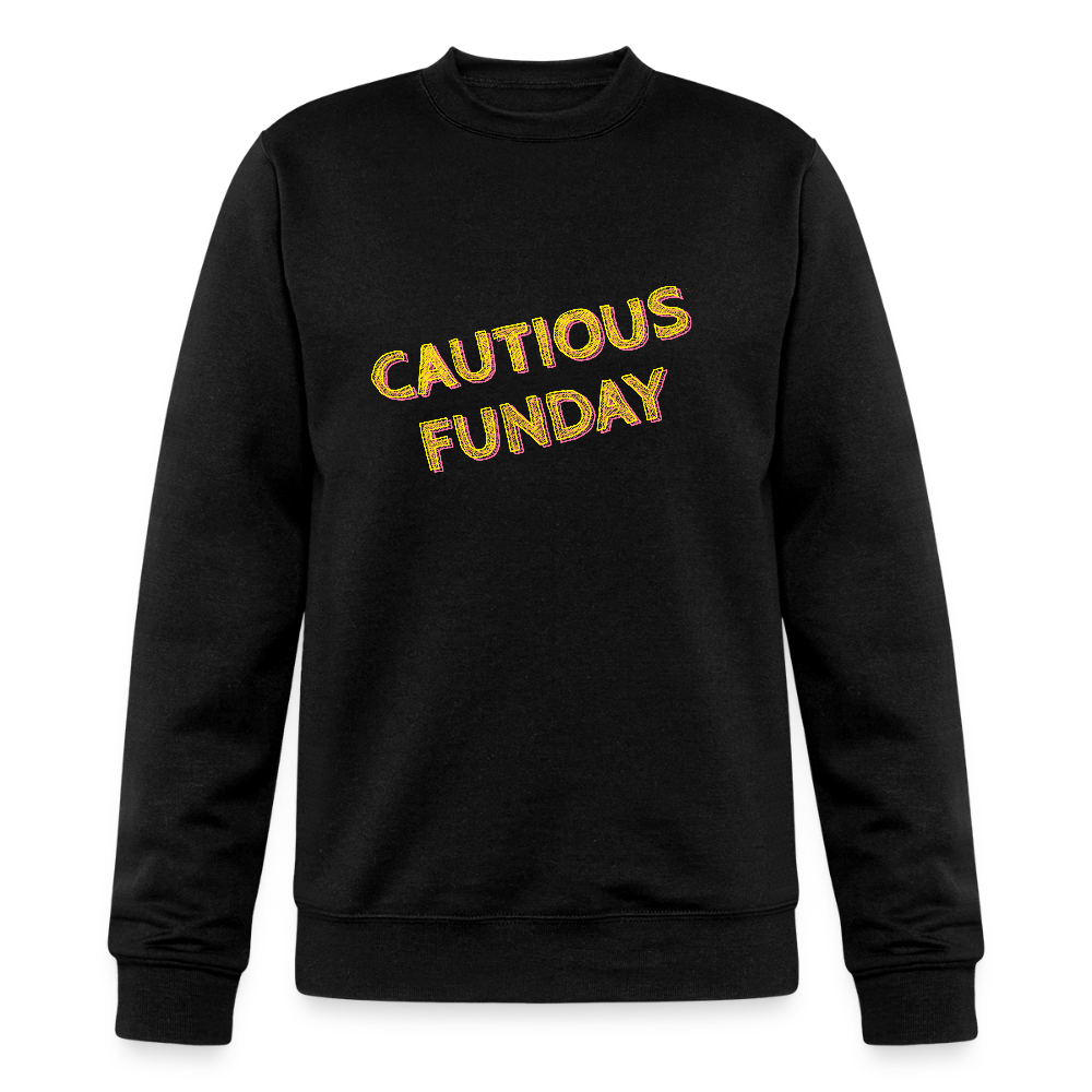 Cautious Funday Crew Sweatshirt - black
