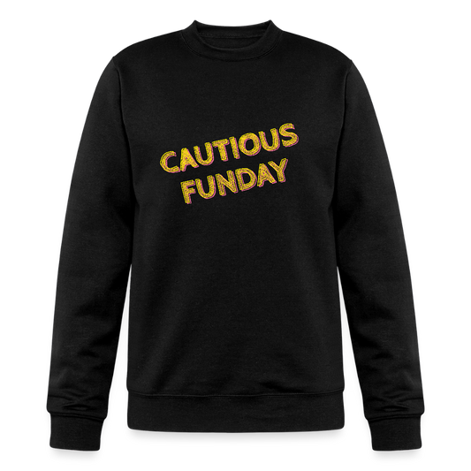 Cautious Funday Crew Sweatshirt - black