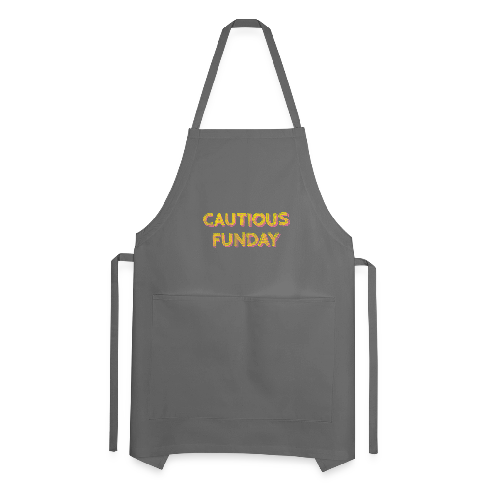 Cautious Funday Apron - charcoal