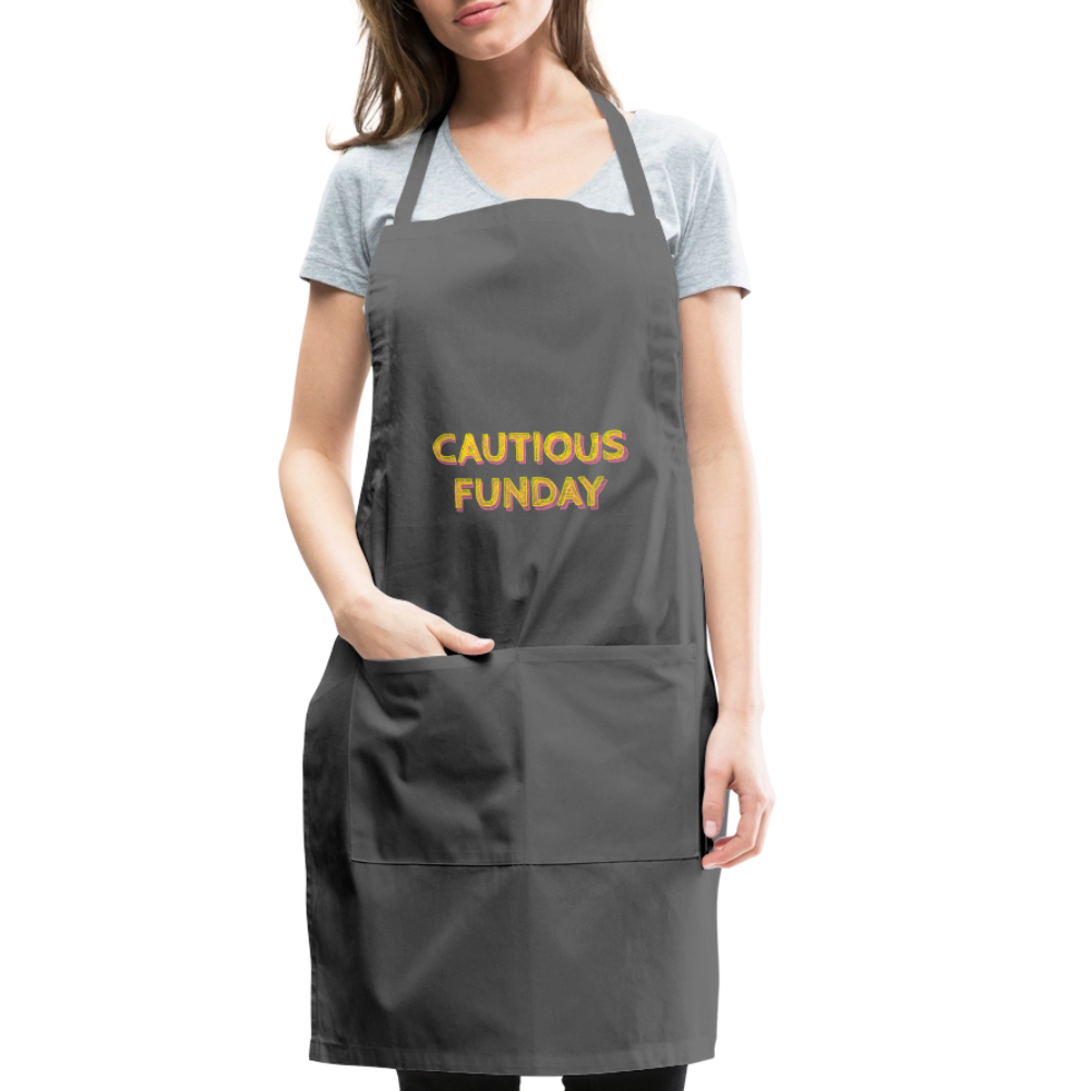 Cautious Funday Apron - charcoal