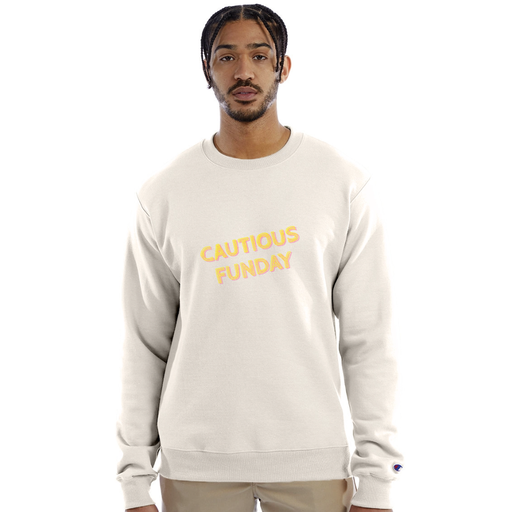Cautious Funday Crew Sweatshirt - Sand