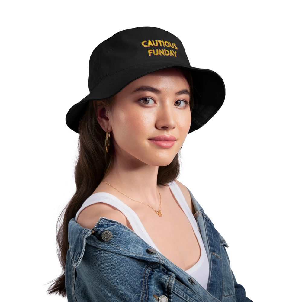 Cautious Funday Bucket Hat - black