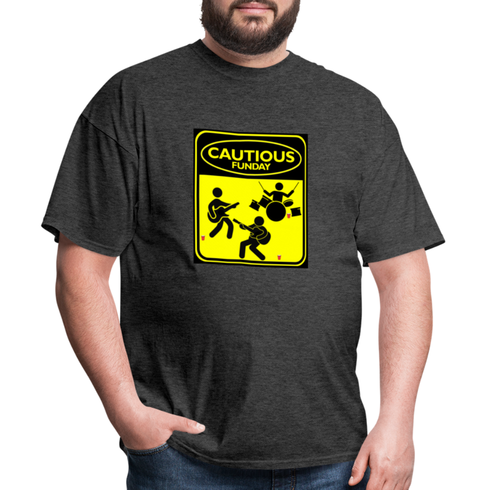 Cautious Funday Graphic Tee Unisex - heather black