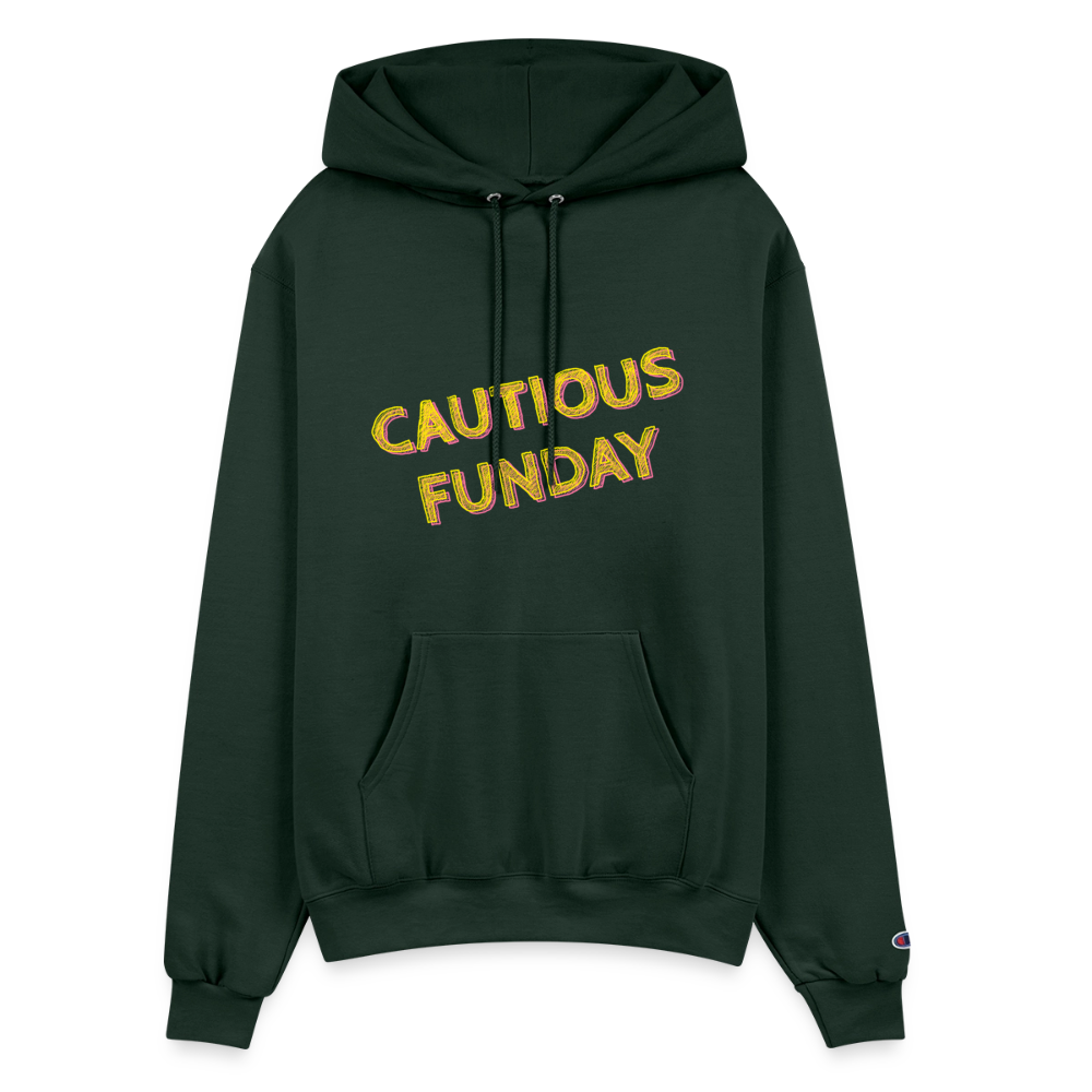 Cautious Funday Hoodie - Dark Green